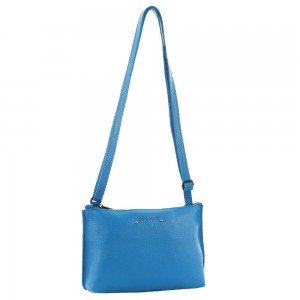 Torba Crossbody Pierre Cardin Leather Trendy Cross-Body Bag Damskie Głęboka Turkusowe | JHOXT-6893