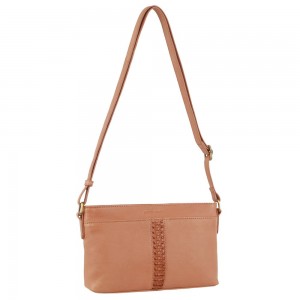 Torba Crossbody Pierre Cardin Leather Woven Design Crossbody Bag Damskie Morelowe | XBGWI-8349