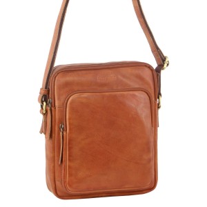 Torba Crossbody Pierre Cardin Skórzane Cross-Body Bag Męskie Brązowe | QPIBZ-0625