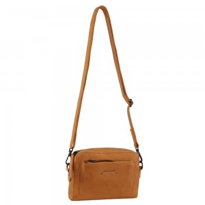 Torba Crossbody Pierre Cardin Skórzane Cross-Body Bag Damskie Żółte | LIUFC-7248