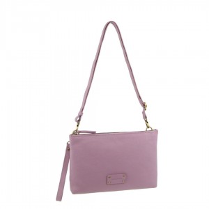 Torba Crossbody Pierre Cardin Vintage Leather Multiway Crossbody Bag Clutch Damskie Różowe | SCJDU-6234