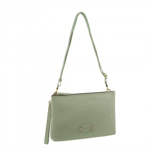 Torba Crossbody Pierre Cardin Vintage Leather Multiway Crossbody Bag Clutch Damskie Jade | MZNPK-0381