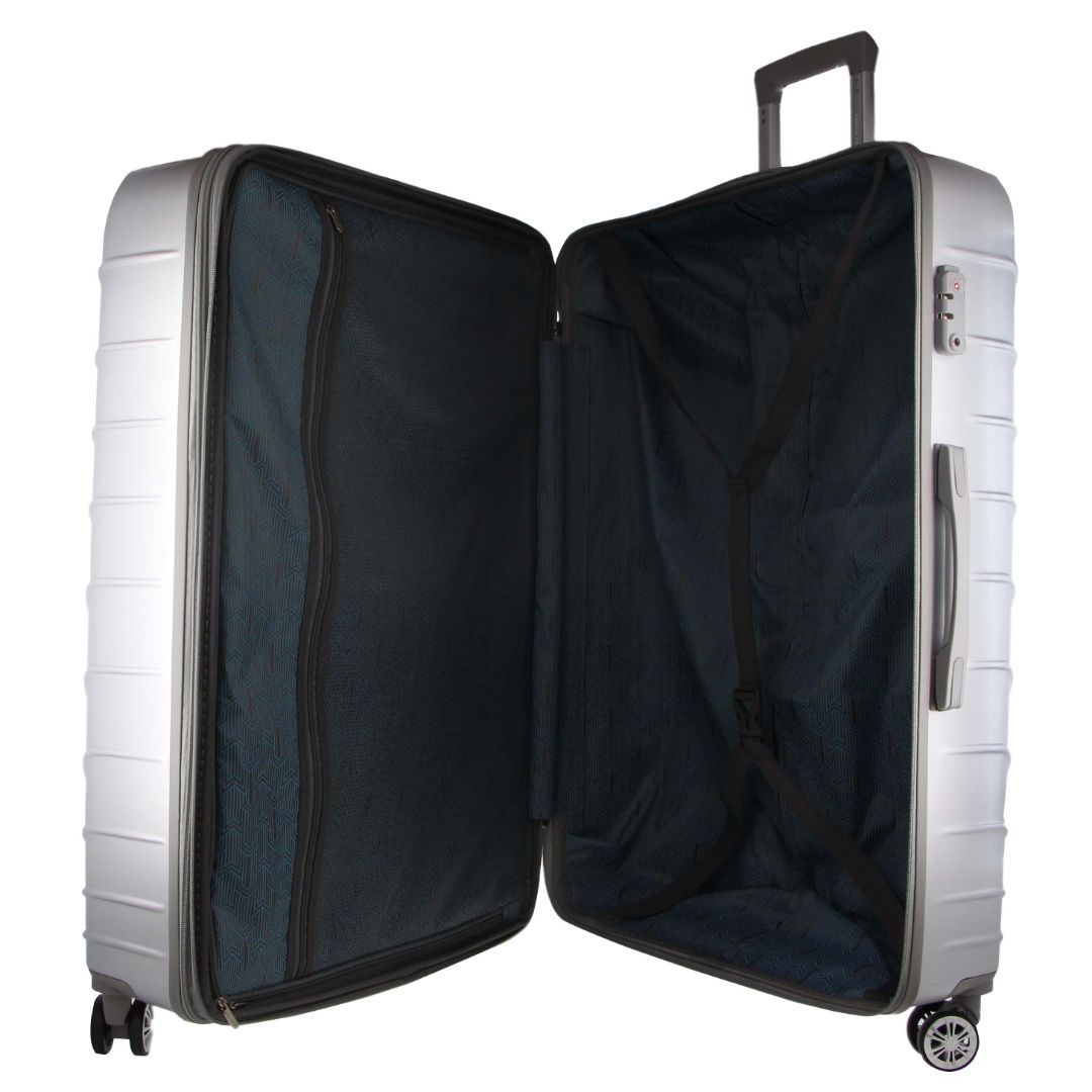 3-Piece Sets Pierre Cardin Hard Shell 3-Piece Luggage Set Travel Srebrne | KIGYR-9387