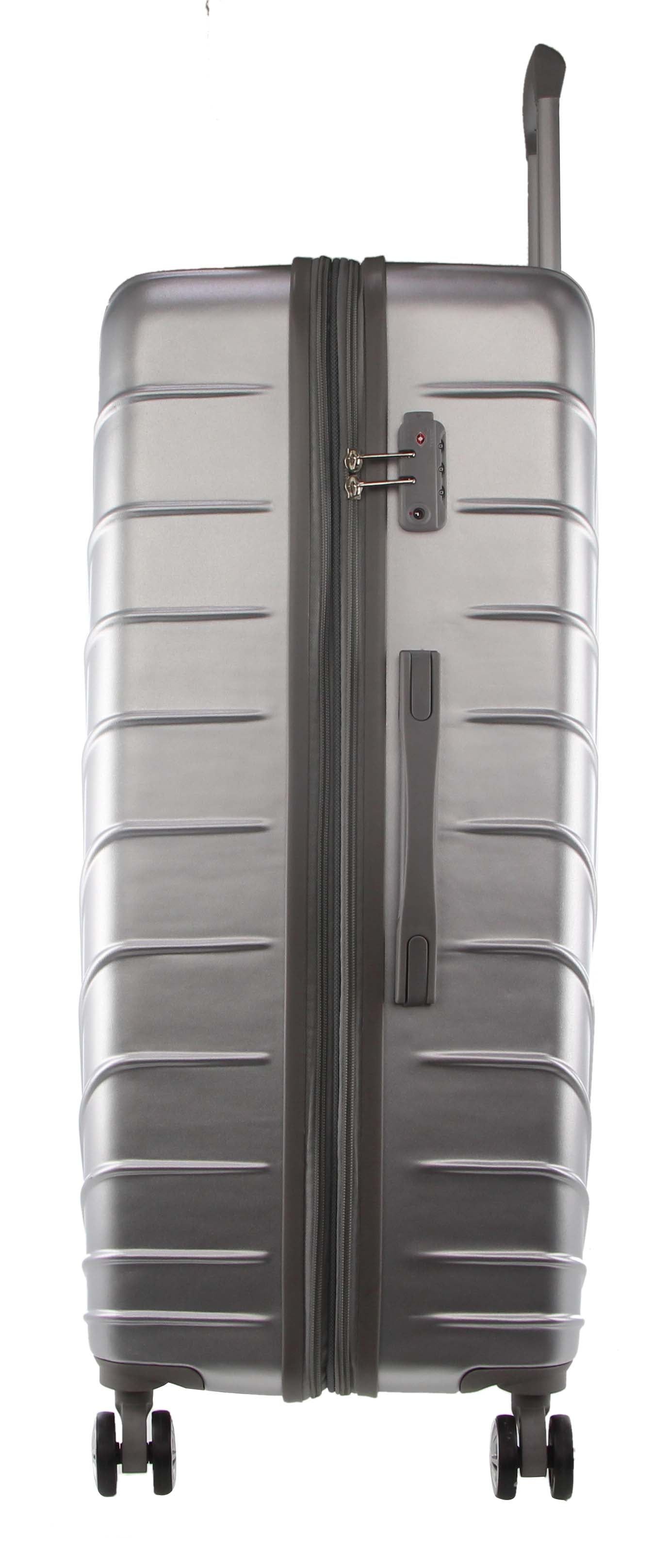 3-Piece Sets Pierre Cardin Hard Shell 3-Piece Luggage Set Travel Srebrne | KIGYR-9387