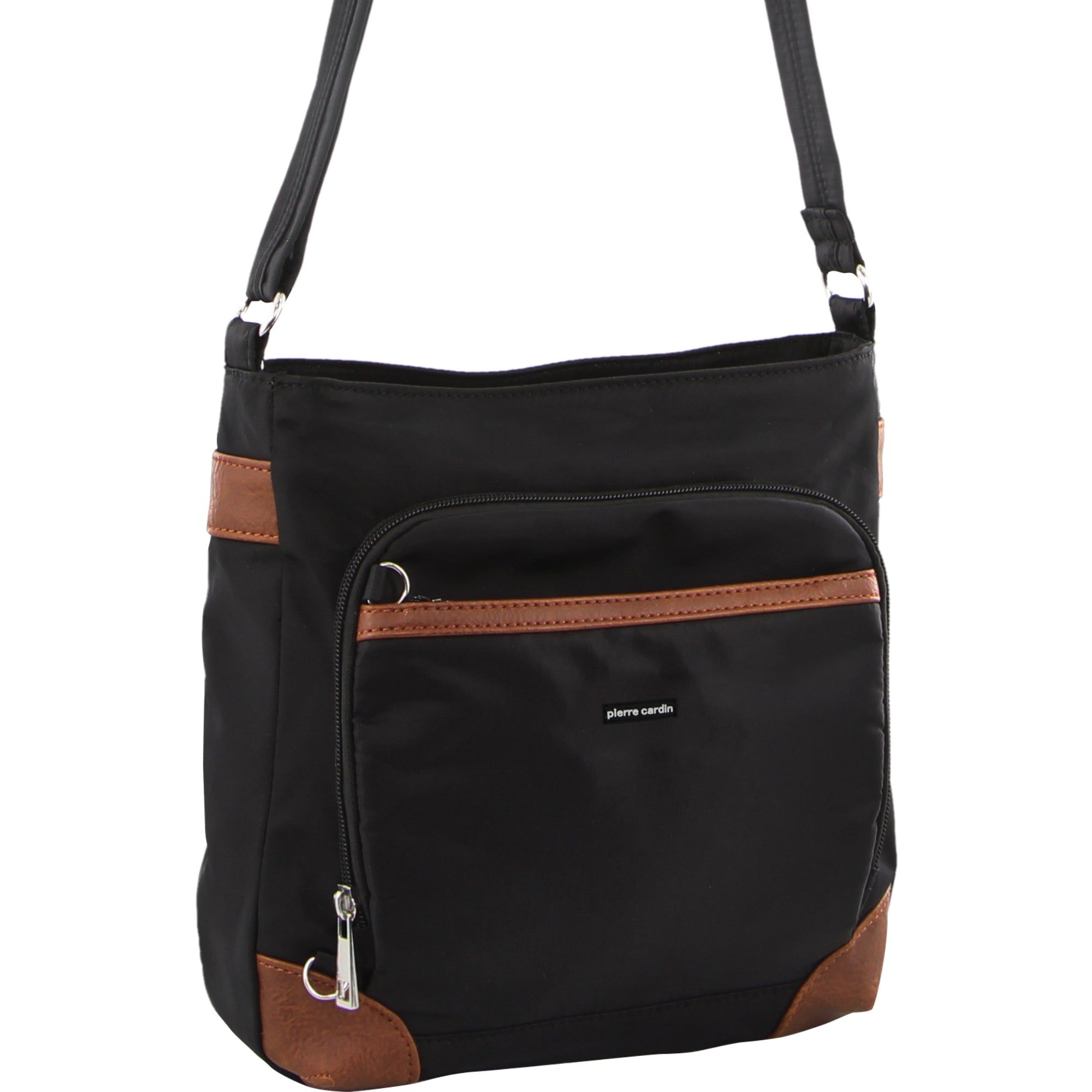 Anti-Theft Range Pierre Cardin Anti-Theft Cross Body Bag Travel Czarne | DYJNZ-1095