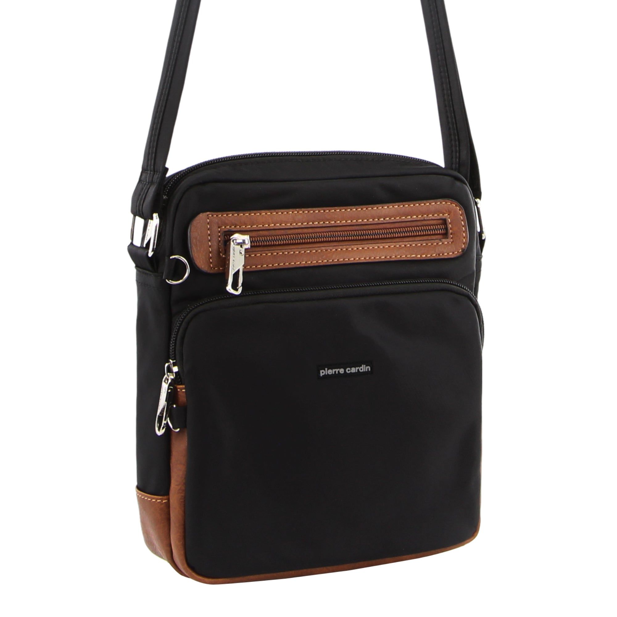 Anti-Theft Range Pierre Cardin Anti-Theft Cross Body Bag Damskie Czarne | DOCZH-6953