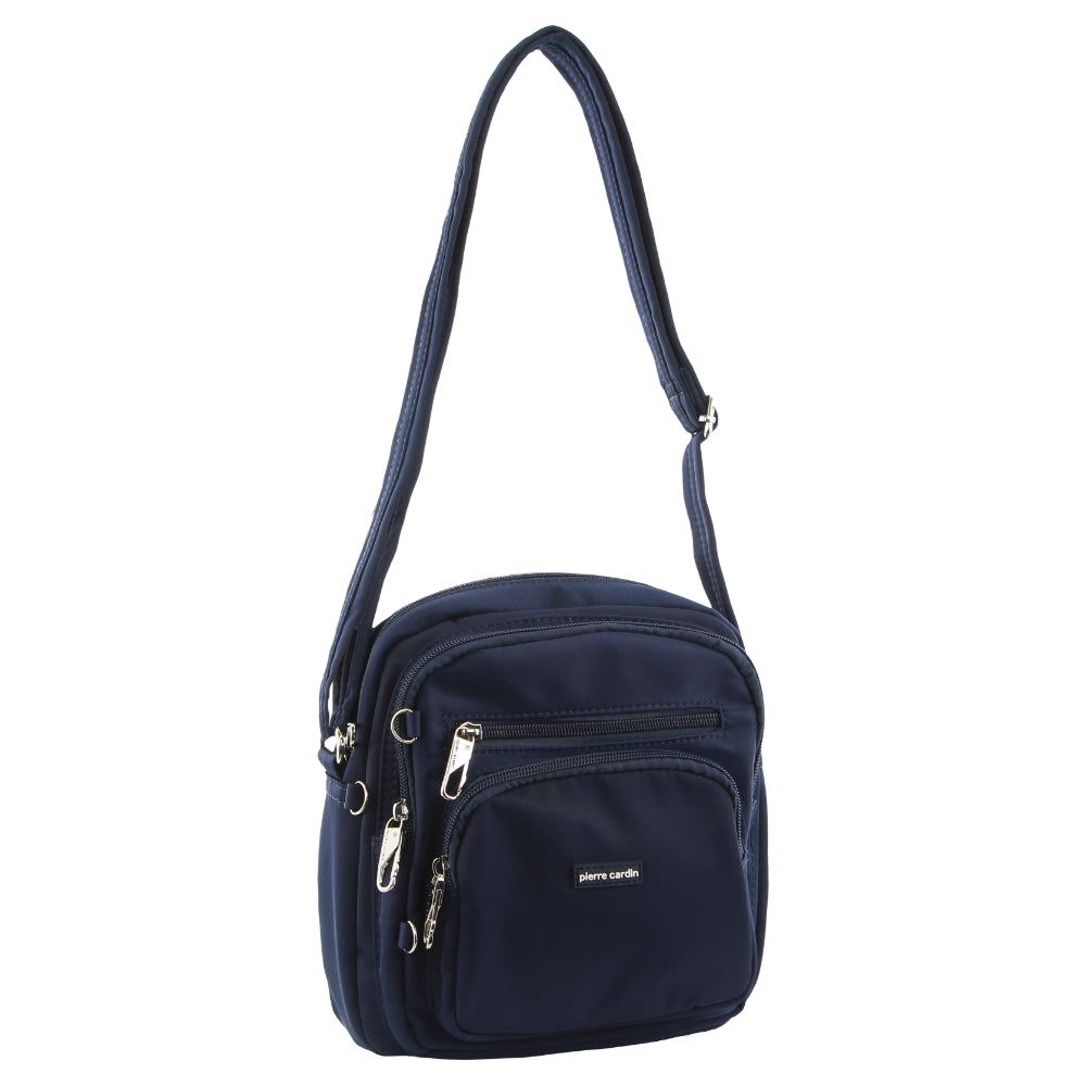 Anti-Theft Range Pierre Cardin Anti-Theft Cross Body Bag Damskie Granatowe | SONMB-6798