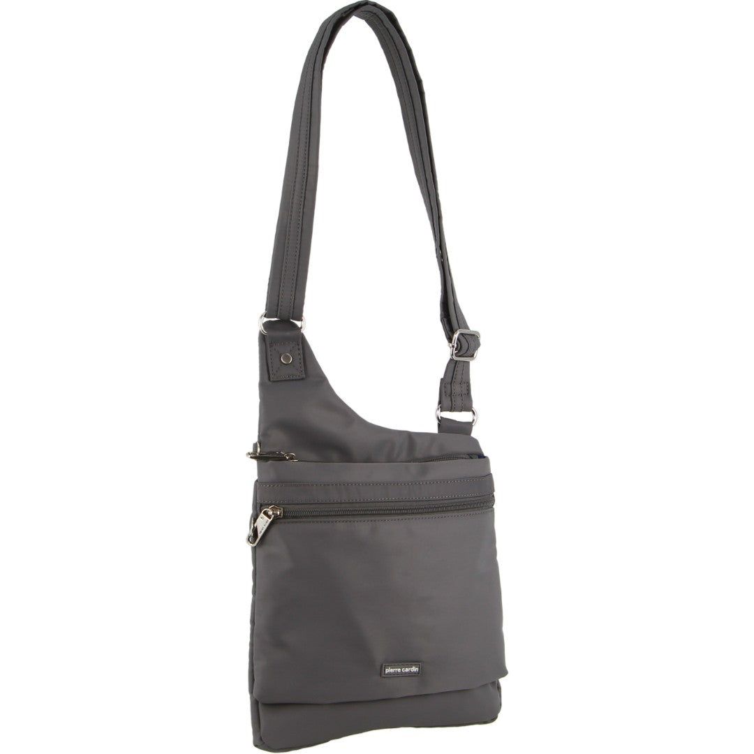Anti-Theft Range Pierre Cardin Anti-Theft Cross Body Bag Damskie Szare | MPOHZ-4720