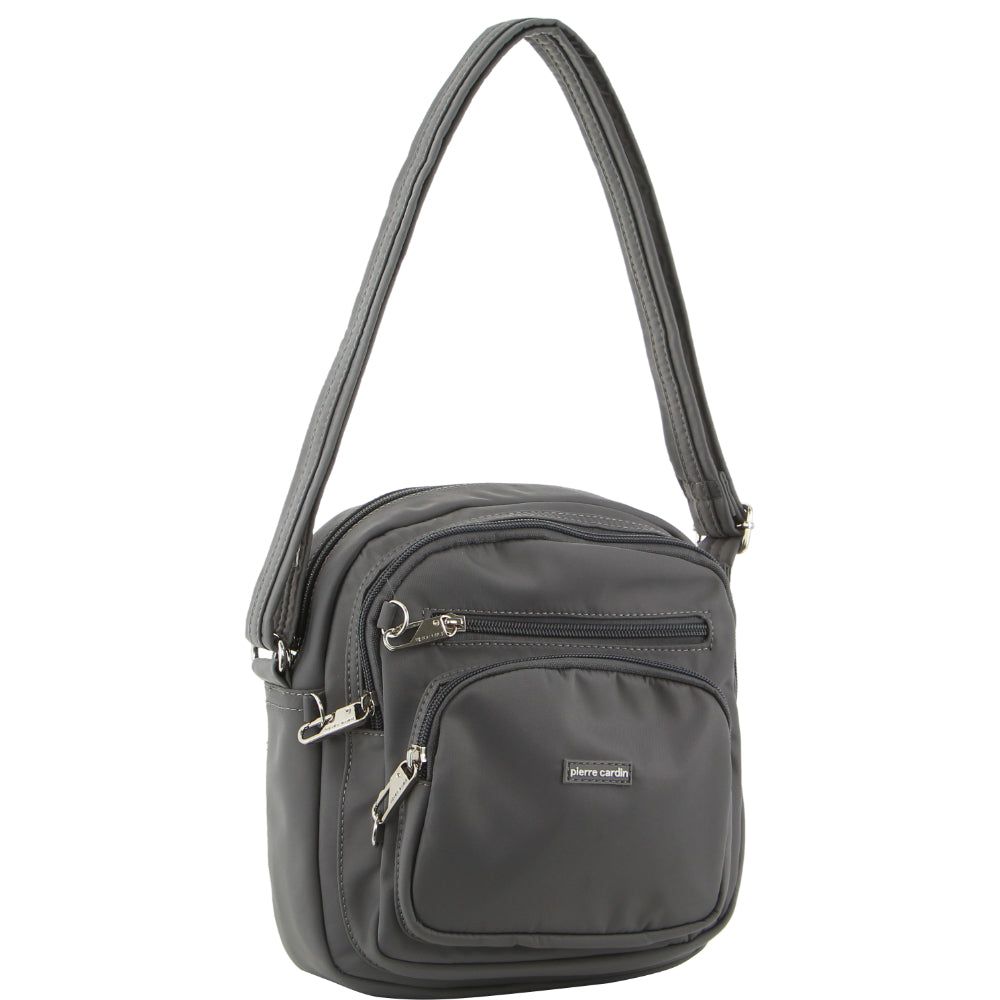 Anti-Theft Range Pierre Cardin Anti-Theft Cross Body Bag Damskie Szare | MJLDQ-1680