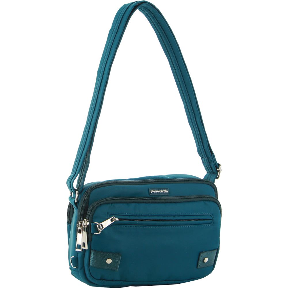 Anti-Theft Range Pierre Cardin Anti-Theft Cross Body Bag Travel Turkusowe | KIHUN-3581