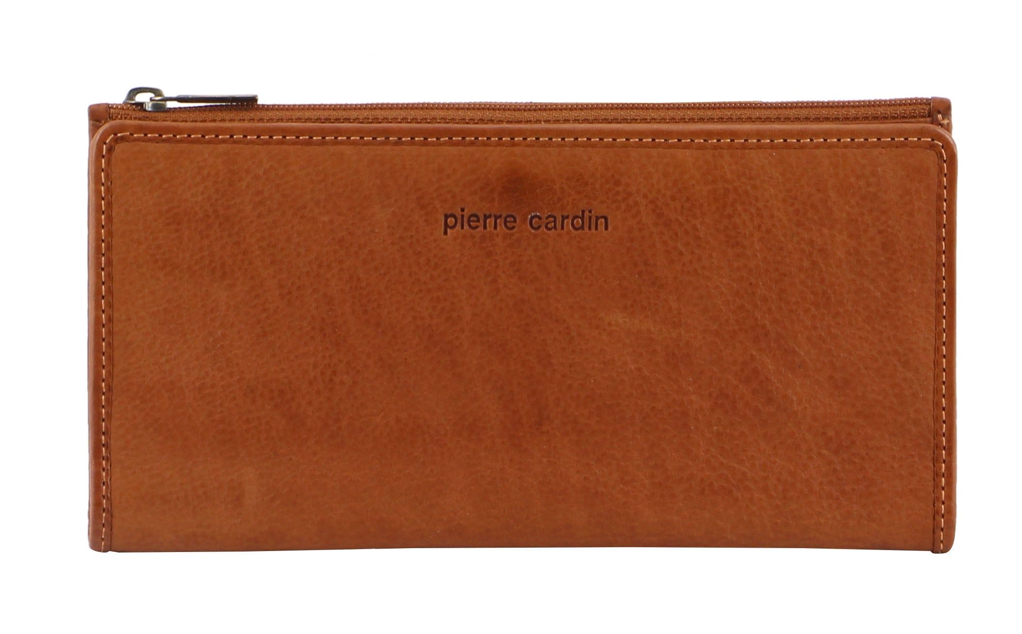 Bi-Fold Wallets Pierre Cardin Genuine Leather Bi-Fold Wallet Damskie Granatowe | ZTGDO-2751
