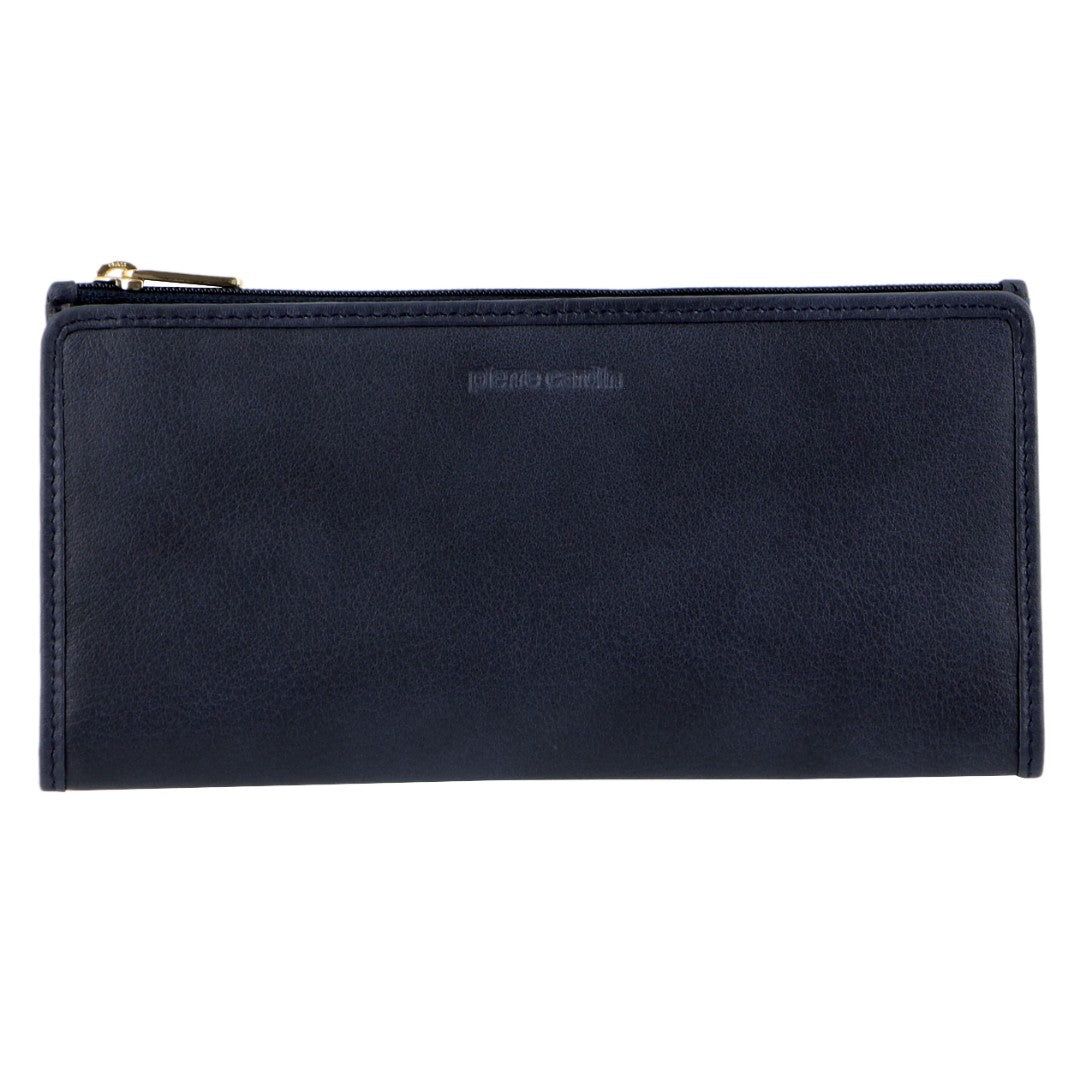 Bi-Fold Wallets Pierre Cardin Genuine Leather Bi-Fold Wallet Damskie Granatowe | ZTGDO-2751