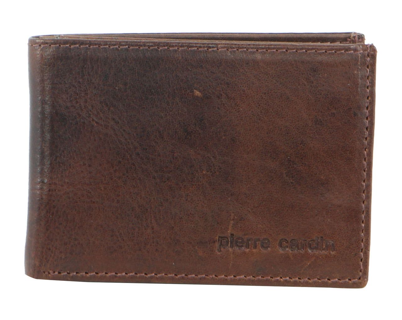 Bi-Fold Wallets Pierre Cardin Italian Leather Bi-Fold Wallet Męskie Czarne | ZQBDI-0357