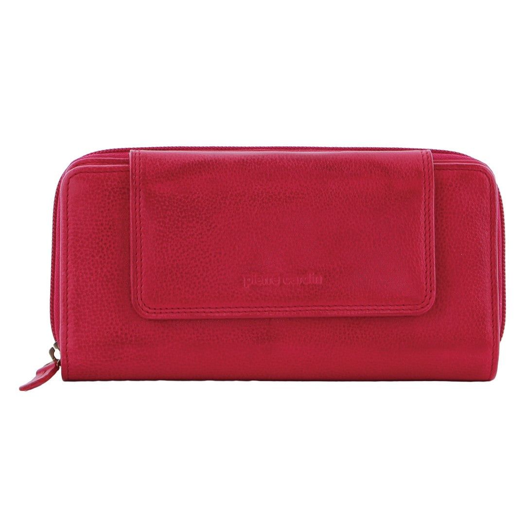 Bi-Fold Wallets Pierre Cardin Leather Bi-Fold Tab Wallet Damskie Różowe | GUEWN-4162
