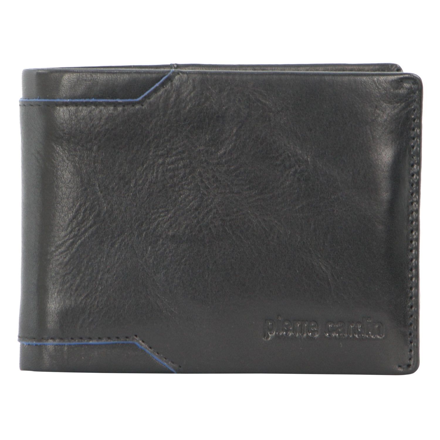 Bi-Fold Wallets Pierre Cardin Leather Bi-Fold Wallet Męskie Czarne | QKNUR-0169