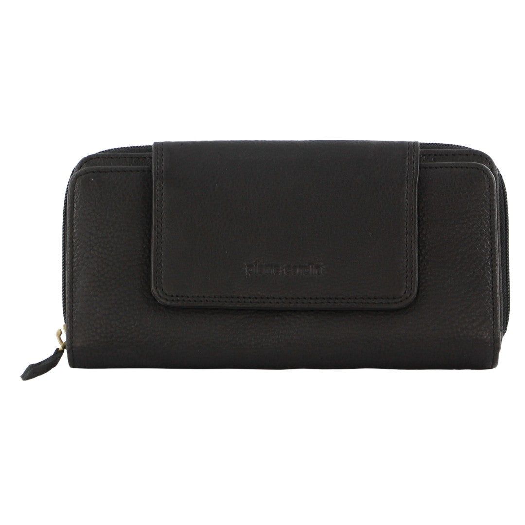 Bi-Fold Wallets Pierre Cardin Leather Bi-Fold Tab Wallet Damskie Czarne | JKHPA-1743