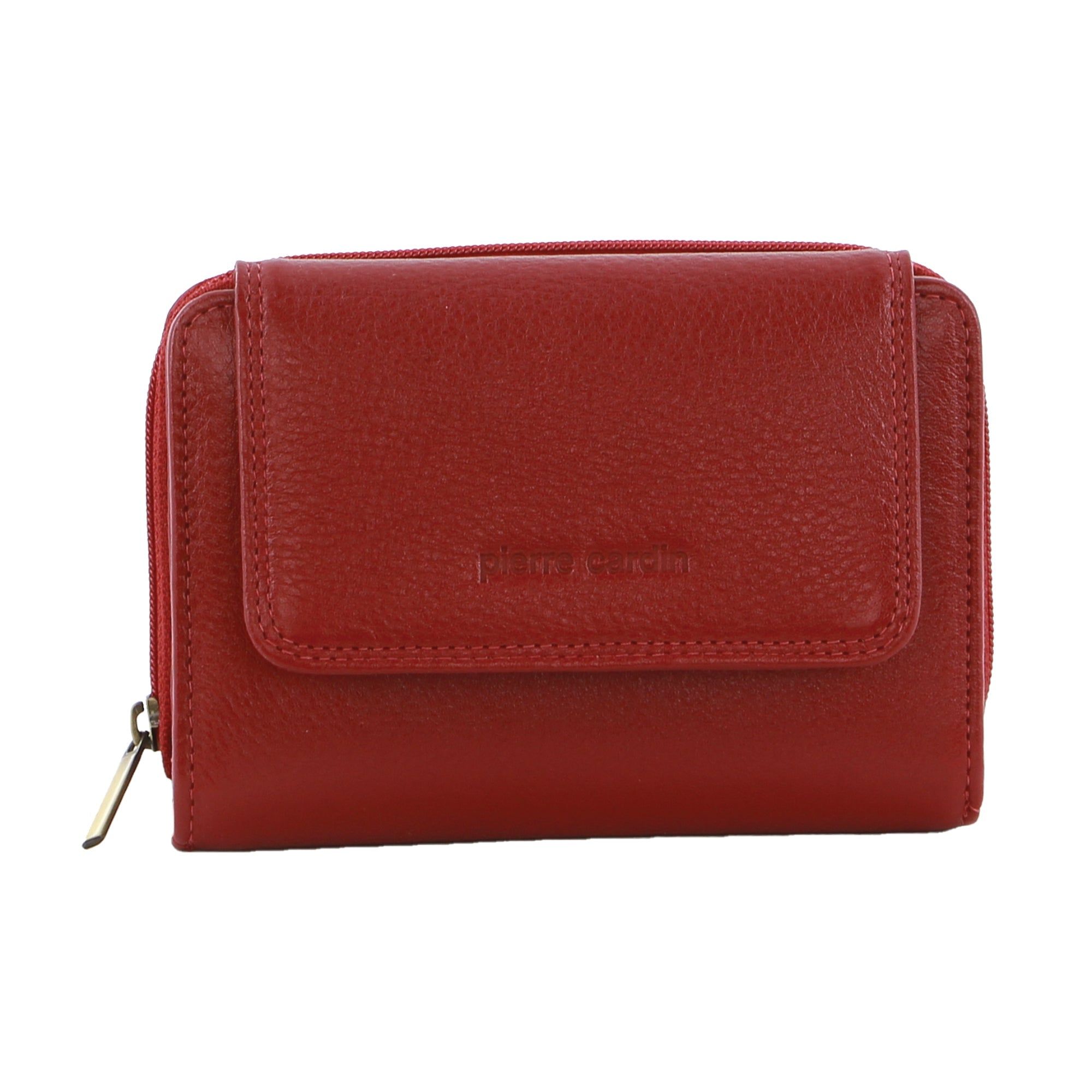Bi-Fold Wallets Pierre Cardin Leather Compact Bi-Fold Tab Wallet Damskie Czarne | GUKIL-9651