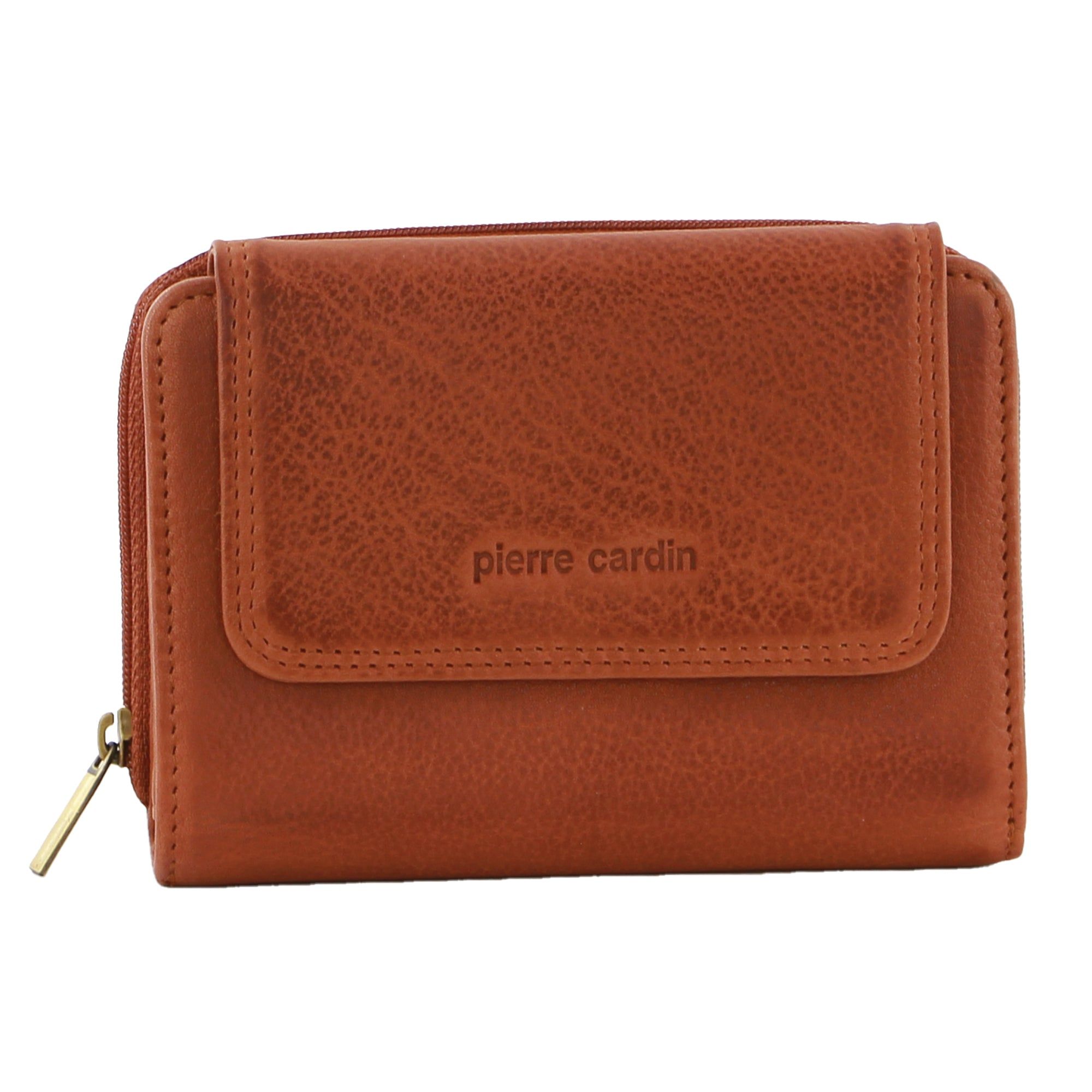 Bi-Fold Wallets Pierre Cardin Leather Compact Bi-Fold Tab Wallet Damskie Różowe | CQGUI-9562