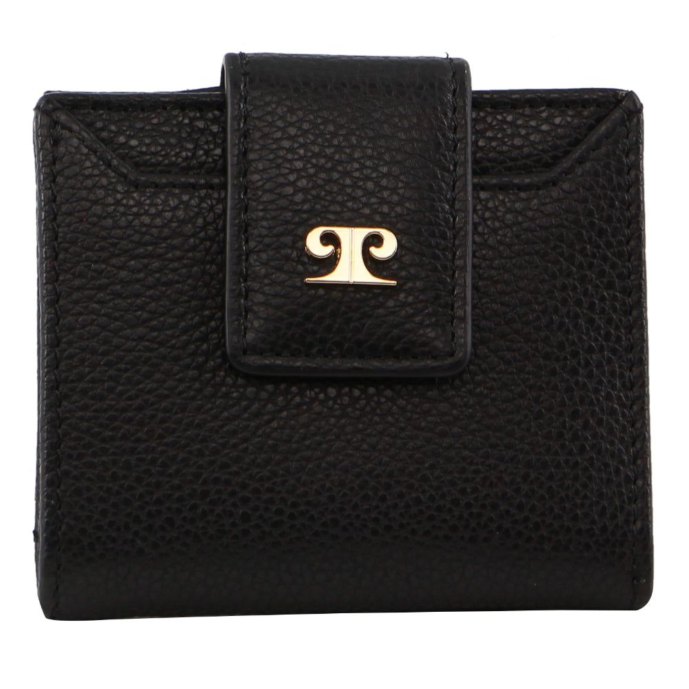 Bi-Fold Wallets Pierre Cardin Leather Flip-over Bi-fold Wallet Damskie Czarne | XWYTQ-6475