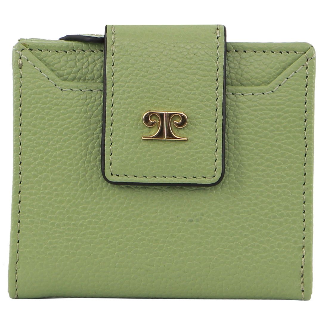 Bi-Fold Wallets Pierre Cardin Leather Flip-over Bi-fold Wallet Damskie Niebieskie | TFZMI-9146