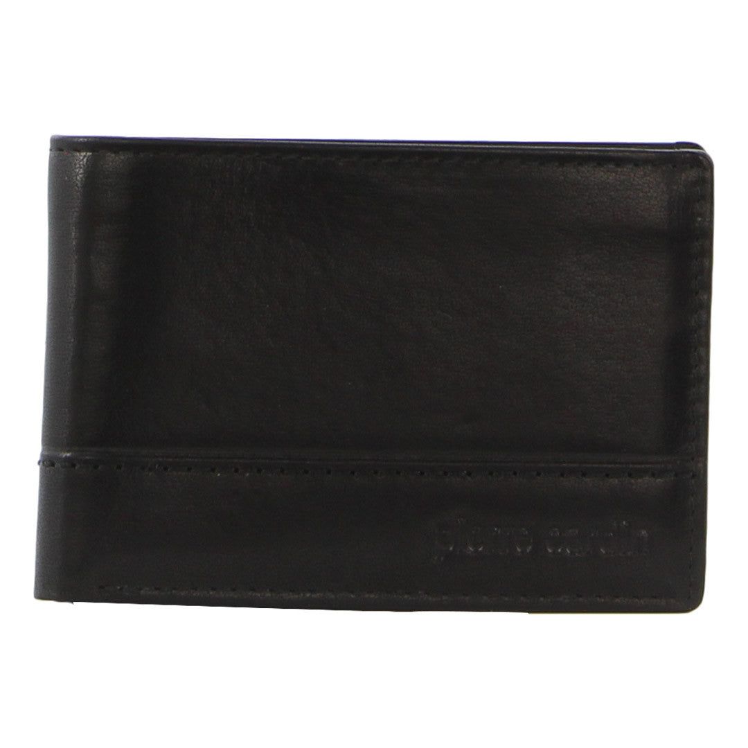 Bi-Fold Wallets Pierre Cardin Leather Slimline Bi-Fold Wallet Męskie Czarne | PTFZA-7025