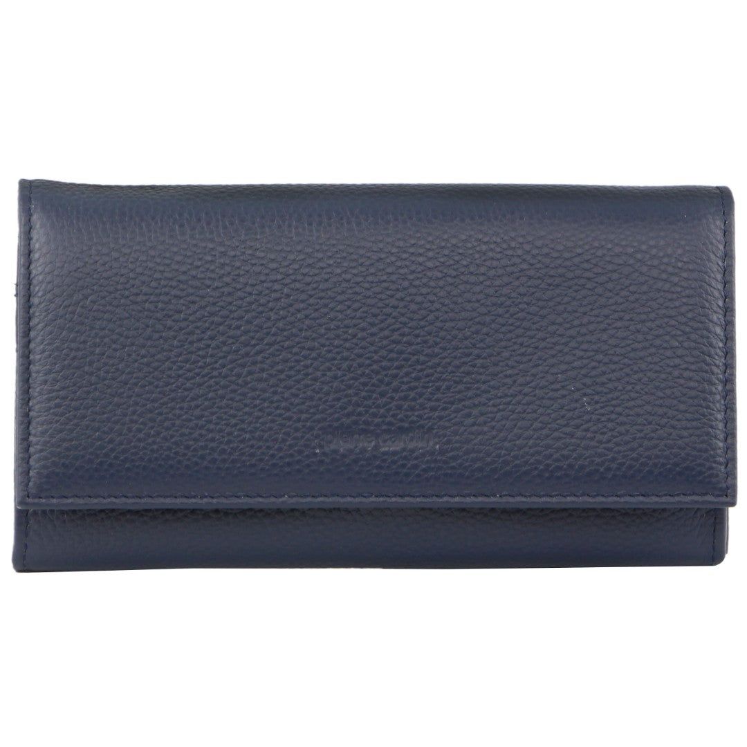 Bi-Fold Wallets Pierre Cardin Rustic Leather Wallet Damskie Granatowe | QUDWG-1275