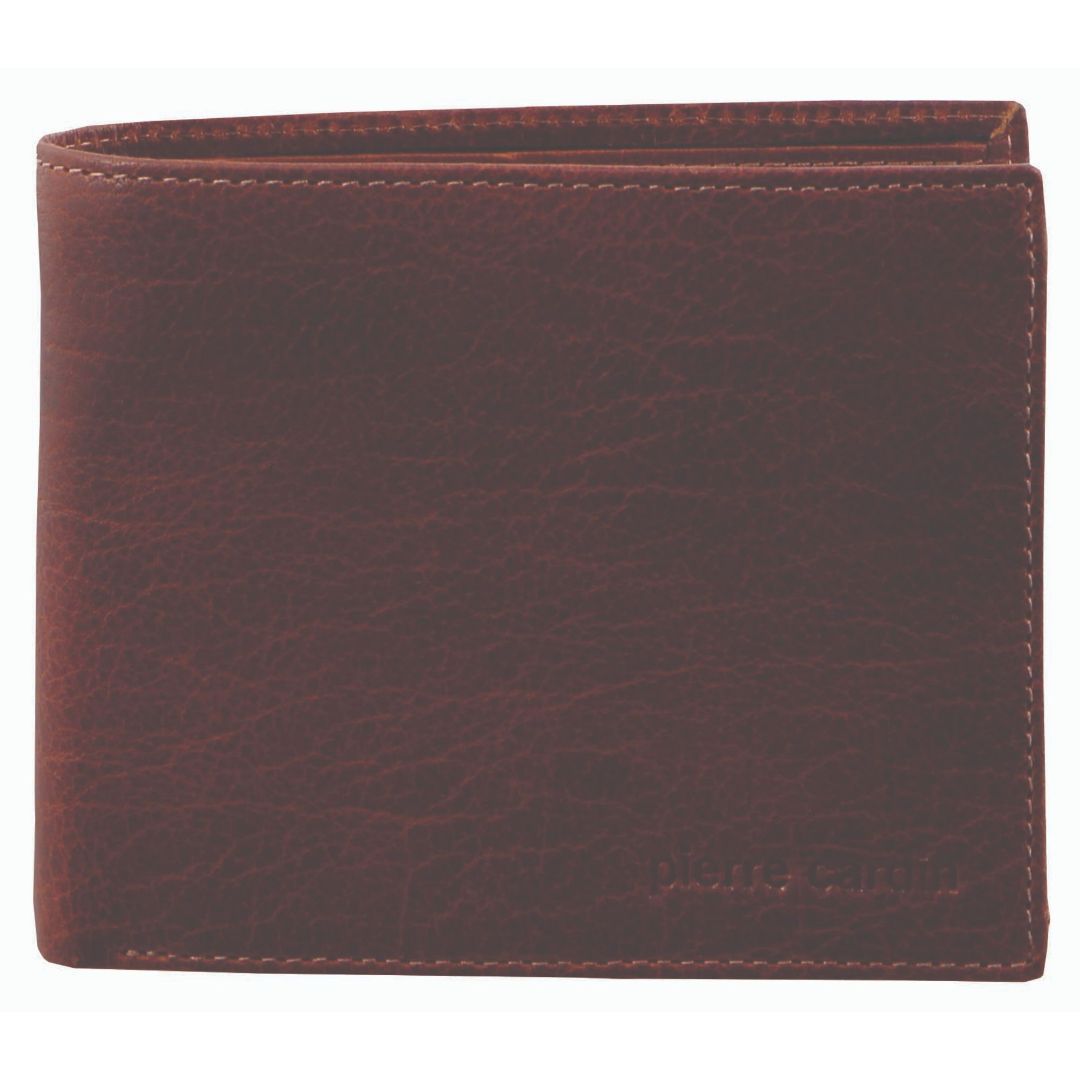 Bi-Fold Wallets Pierre Cardin Rustic Leather Bi-Fold Wallet Męskie Brązowe | NCDZO-6240