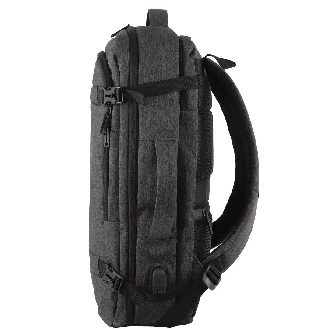 Business Computer Bags Pierre Cardin Travel & Business Backpack with Built-in USB Port Męskie Szare | FVPYB-1489