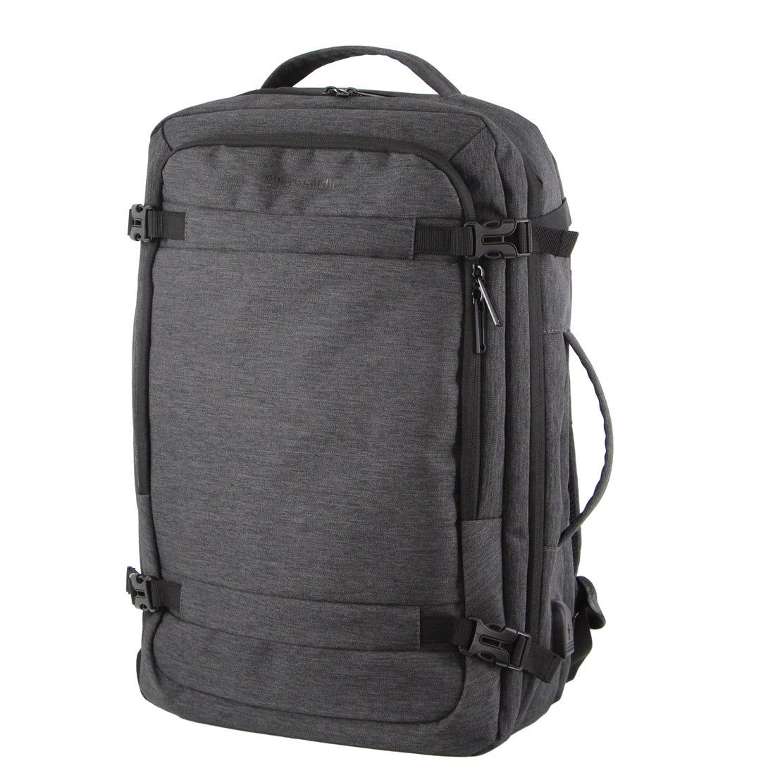 Business Computer Bags Pierre Cardin Travel & Business Backpack with Built-in USB Port Męskie Szare | FVPYB-1489
