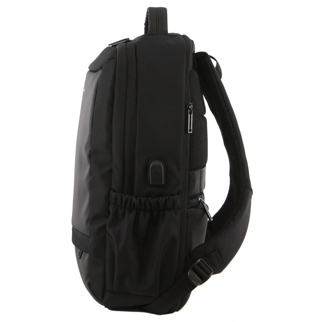Business Computer Bags Pierre Cardin Travel & Business Backpack with Built-in USB Port Męskie Czarne | DIUOT-0197
