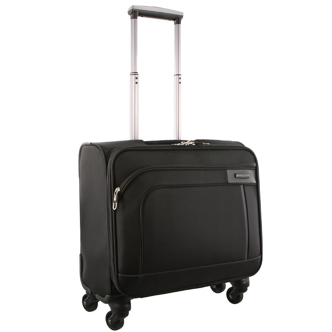 Cabin Cases Pierre Cardin 4 Wheel Mobile Office Cabin Case Travel Czarne | QMWNF-0197