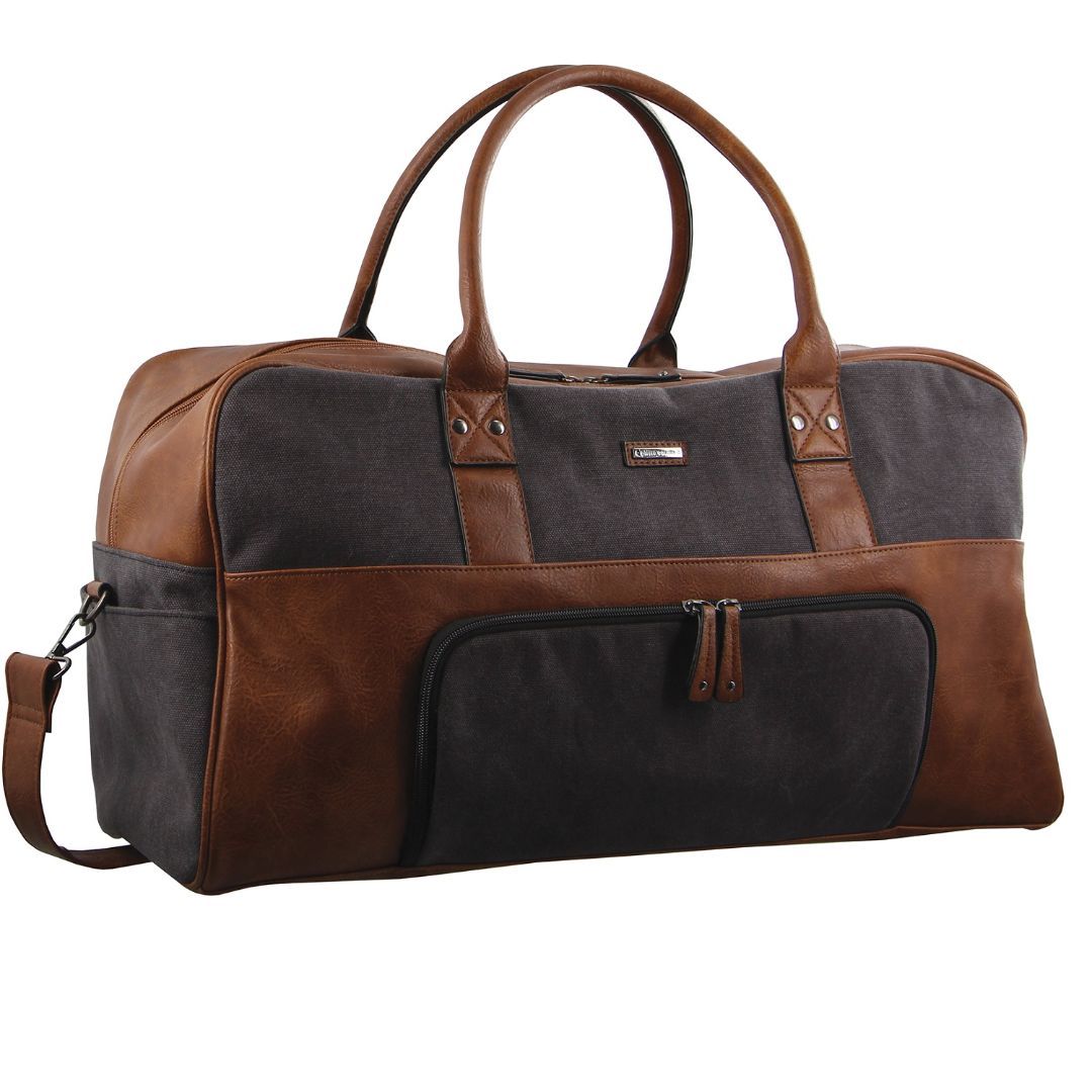 Canvas Bags Pierre Cardin Canvas Overnight Bag Męskie Brązowe | BCVDM-8973