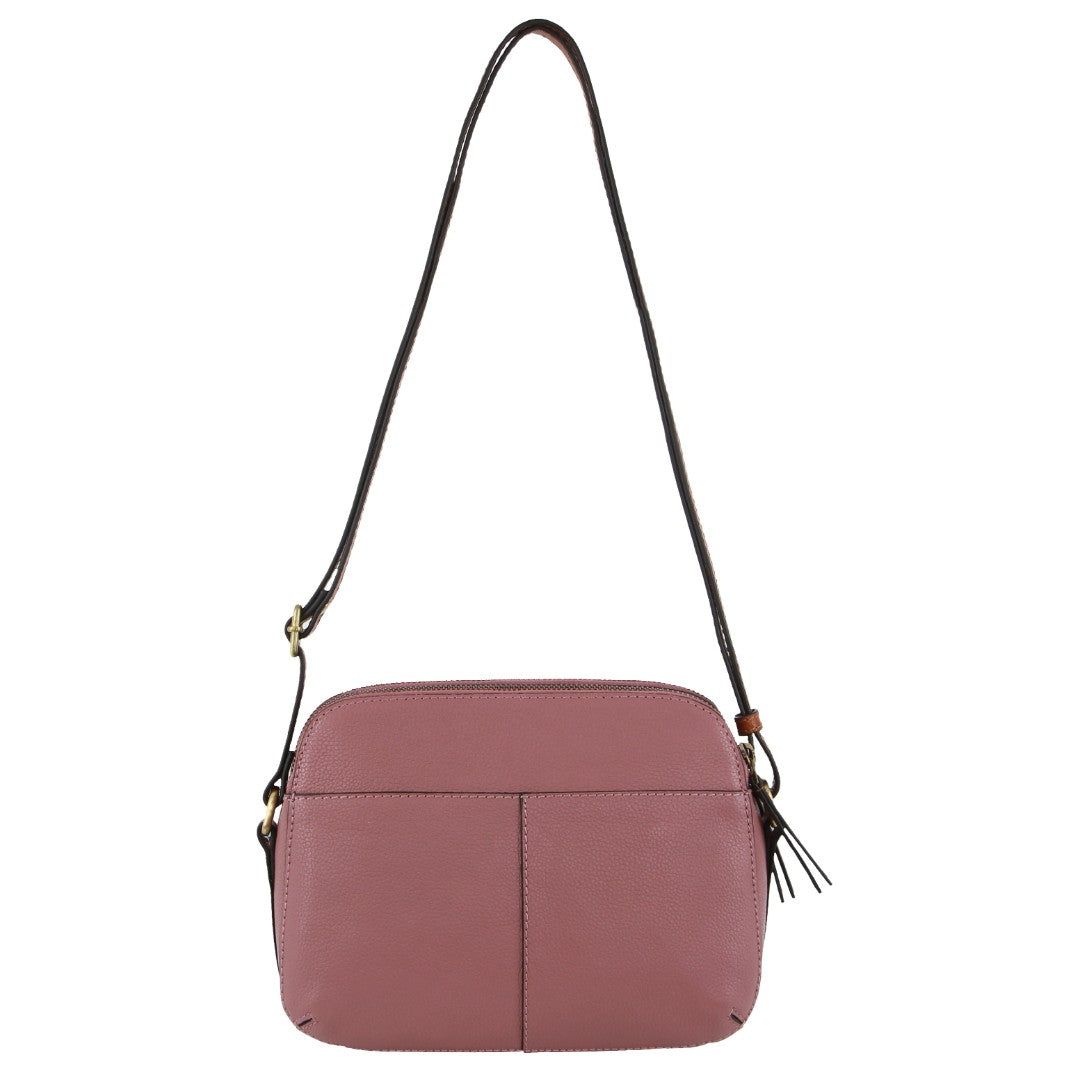 Handbags Pierre Cardin Leather Classic Crossbody Bag Damskie Różowe | UZAWS-1673