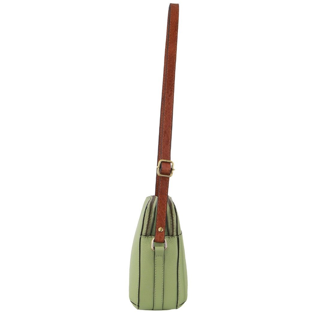 Handbags Pierre Cardin Leather Classic Crossbody Bag Damskie Jade | TWJUE-2645