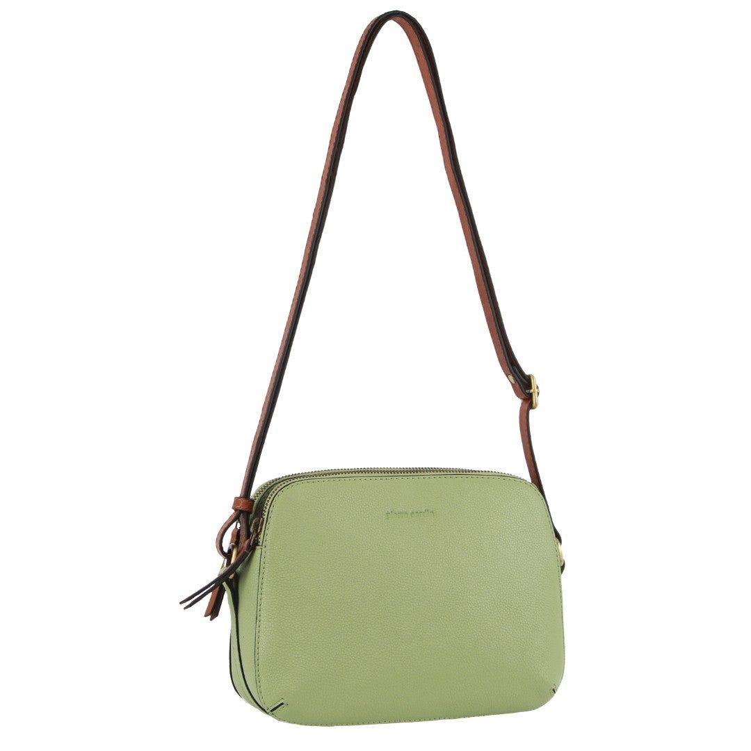 Handbags Pierre Cardin Leather Classic Crossbody Bag Damskie Jade | TWJUE-2645