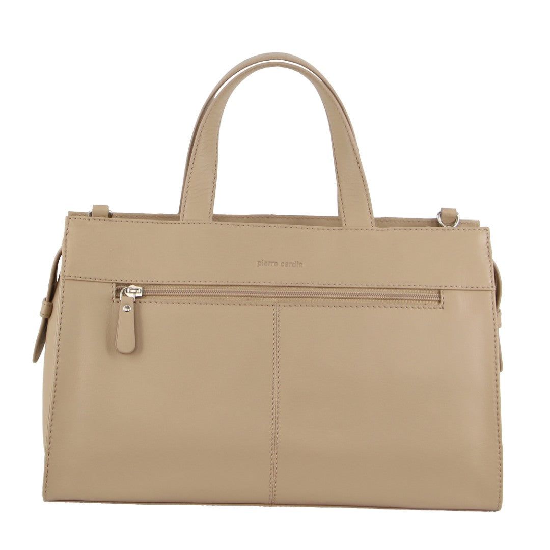 Handbags Pierre Cardin Leather Stitch-design Tote Bag Damskie Złote | LSEOV-6941