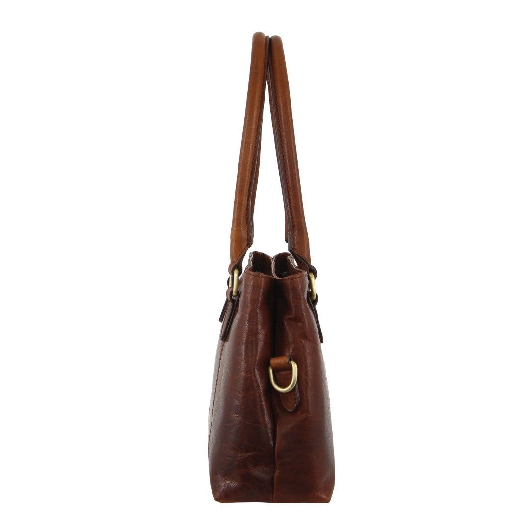 Handbags Pierre Cardin Leather Tote Bag Damskie Brązowe | HGJDO-8761