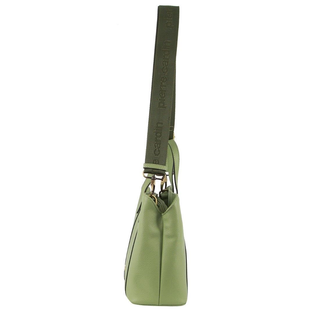 Handbags Pierre Cardin Leather Webbing Strap Tote Bag Damskie Jade | LSATQ-0461