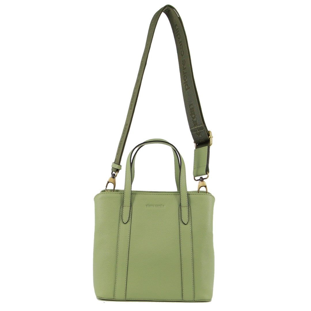 Handbags Pierre Cardin Leather Webbing Strap Tote Bag Damskie Jade | LSATQ-0461