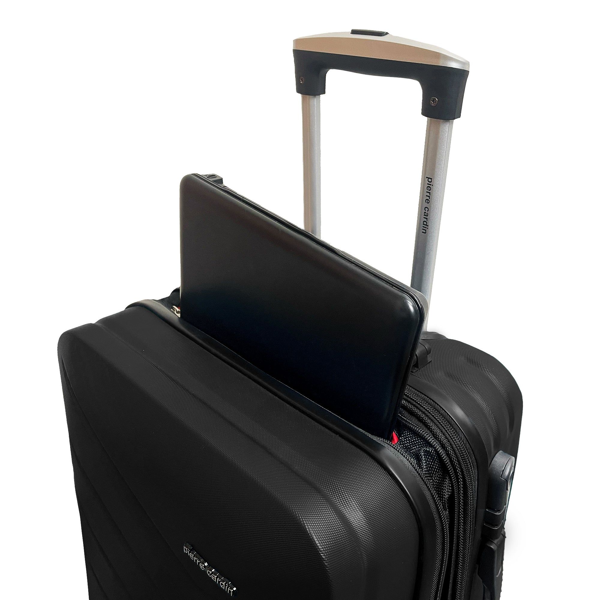 Hard Shell Cases Pierre Cardin 54cm CABIN Hard Shell Case Travel Czarne | GYSRU-2315