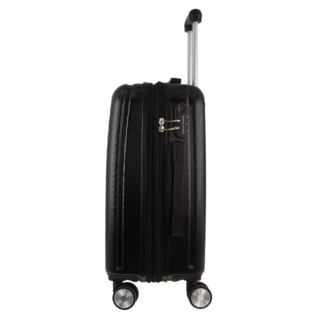 Hard Shell Cases Pierre Cardin 54cm CABIN Hard Shell Case Travel Czarne | UQAXN-2513