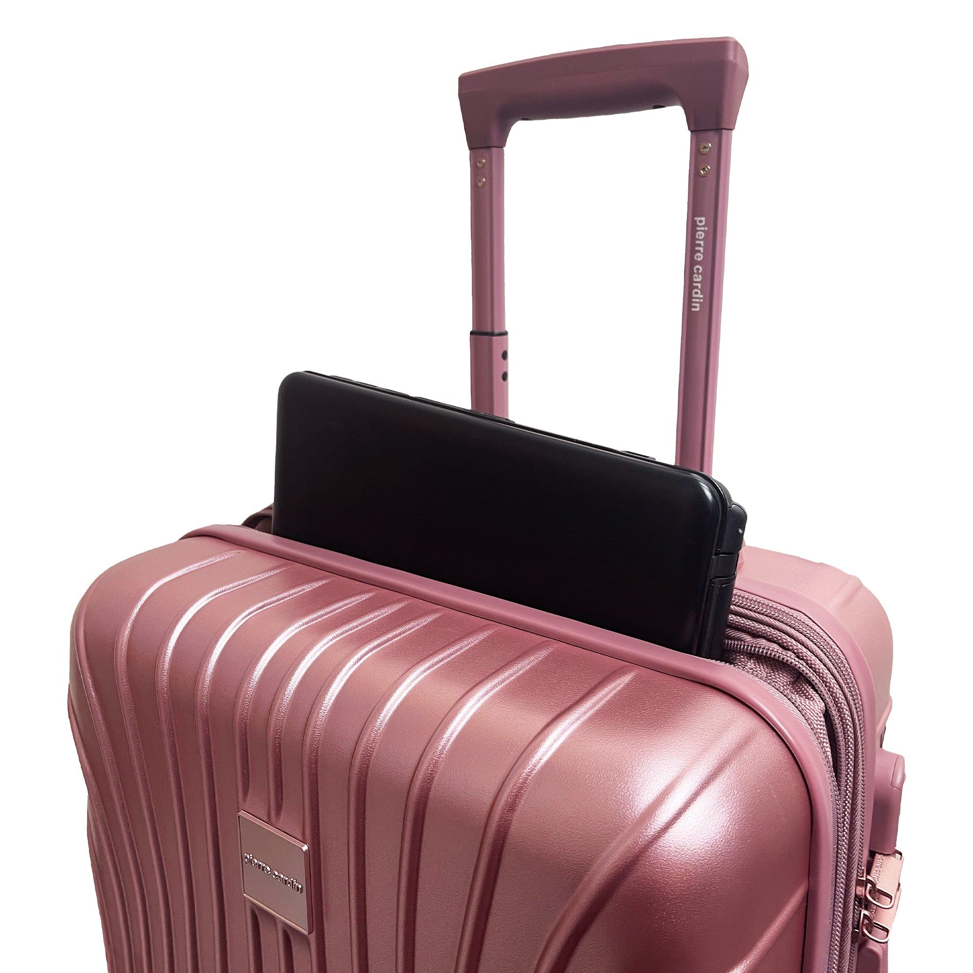 Hard Shell Cases Pierre Cardin 54cm CABIN Hard Shell Case Travel Różowe | YUJZE-6839