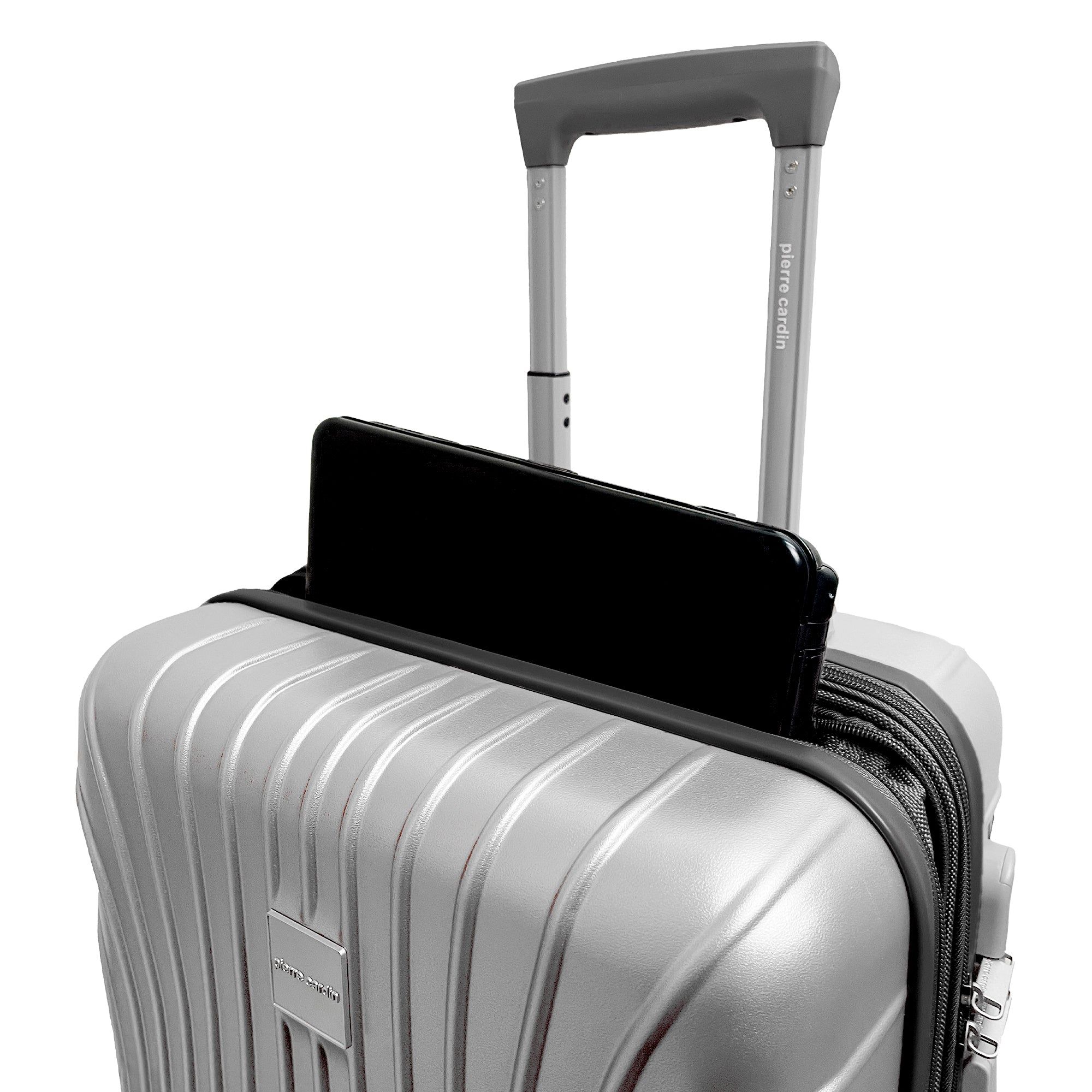 Hard Shell Cases Pierre Cardin 54cm CABIN Hard Shell Case Travel Srebrne | YTSCQ-8502