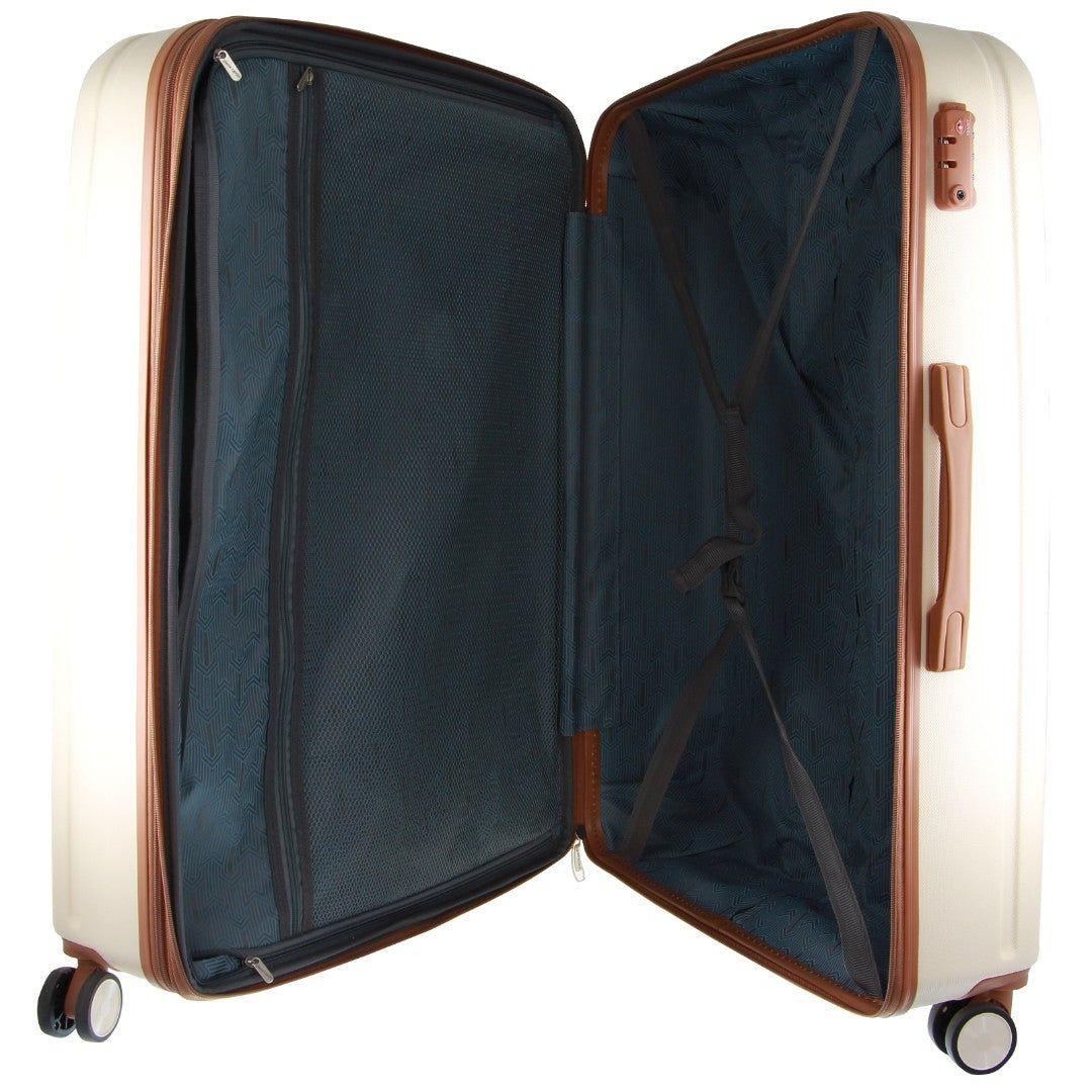Hard Shell Cases Pierre Cardin 70cm MEDIUM Hard Shell Case Travel Białe | CRMZI-8940