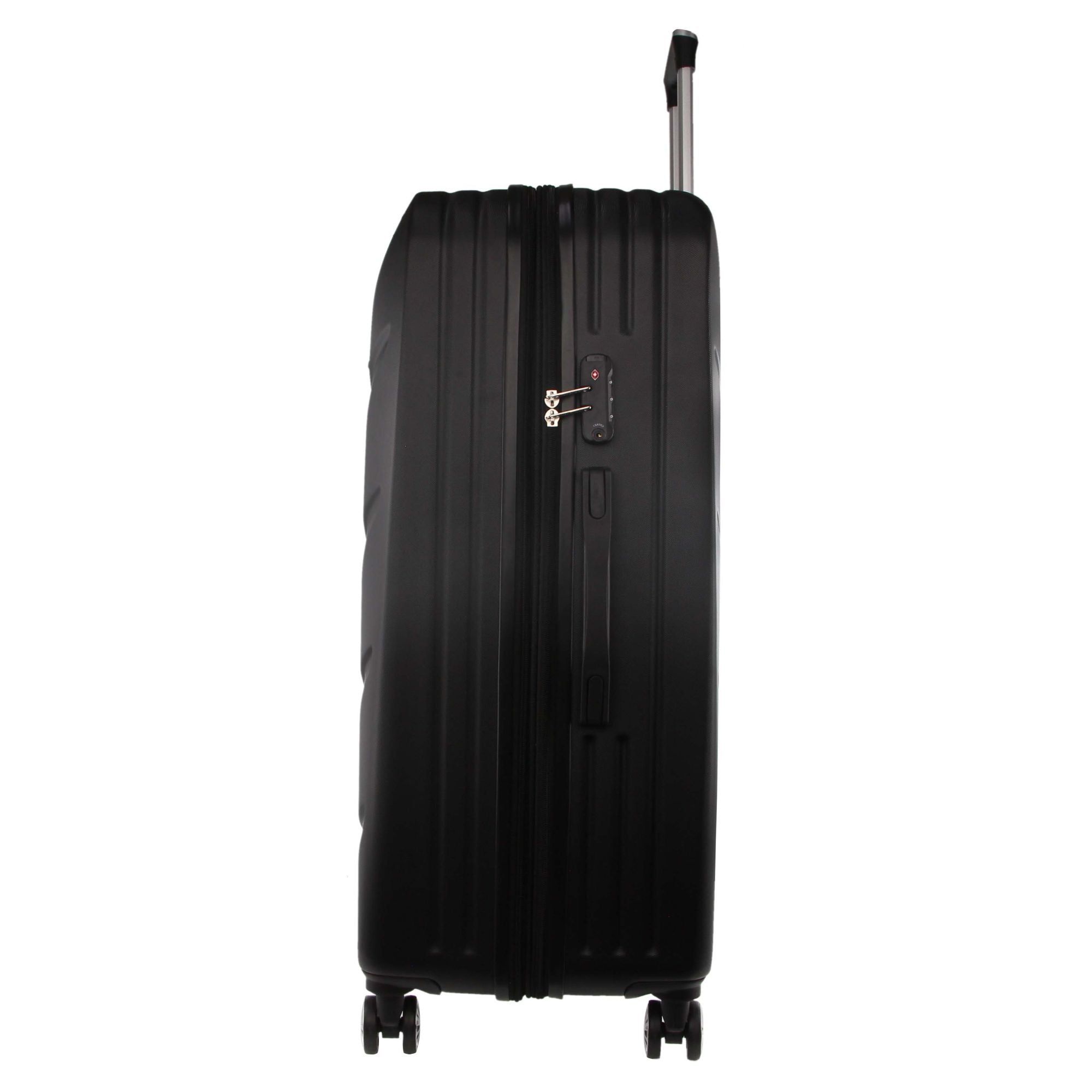 Hard Shell Cases Pierre Cardin 70cm MEDIUM Hard Shell Case Travel Czarne | PZNEG-6829