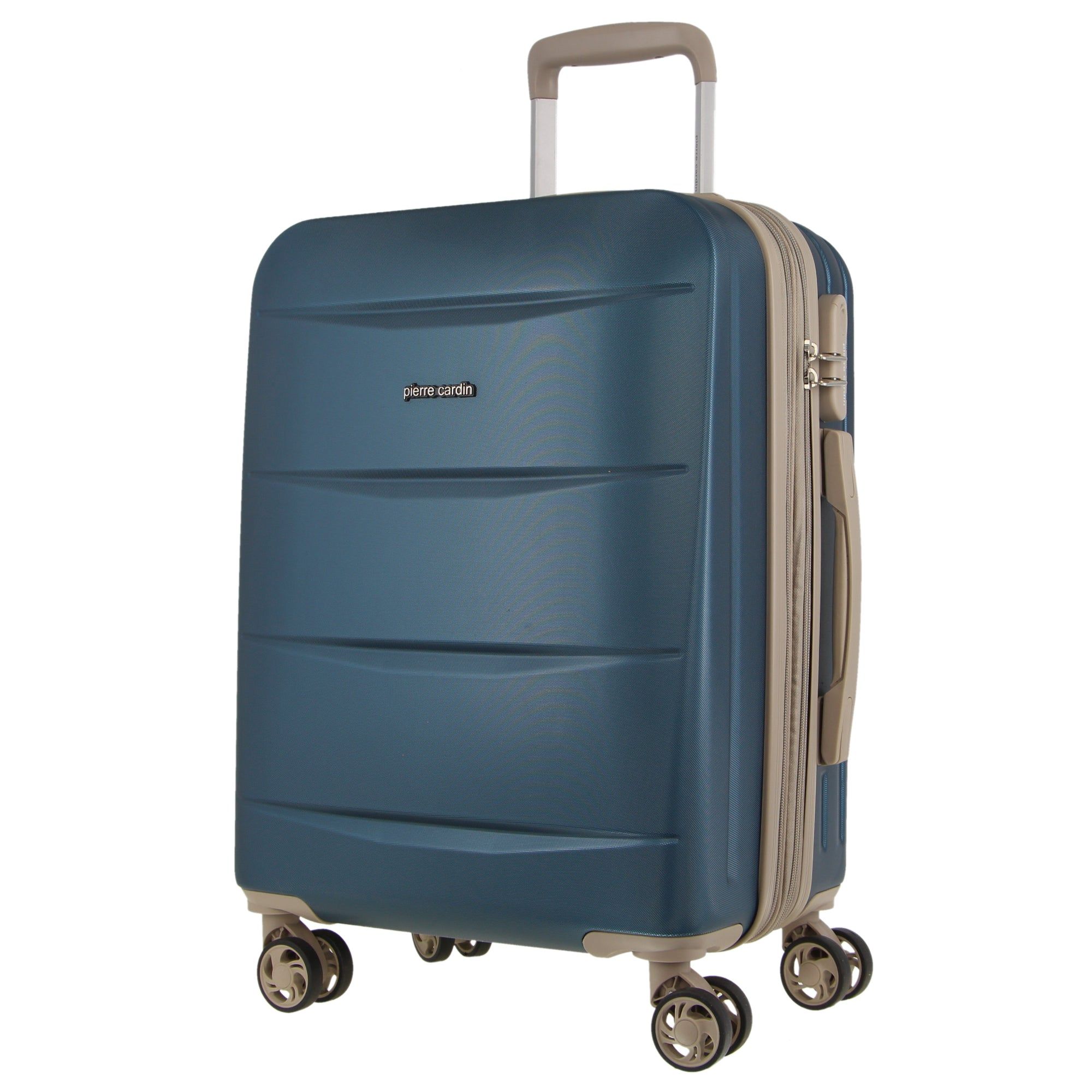 Hard Shell Cases Pierre Cardin 70cm Medium Hard-Shell Suitcase Travel Niebieskie | NFJOW-6307