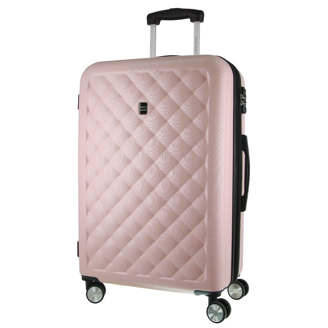 Hard Shell Cases Pierre Cardin 80cm LARGE Hard Shell Case Travel Czarne | BKDXU-3259