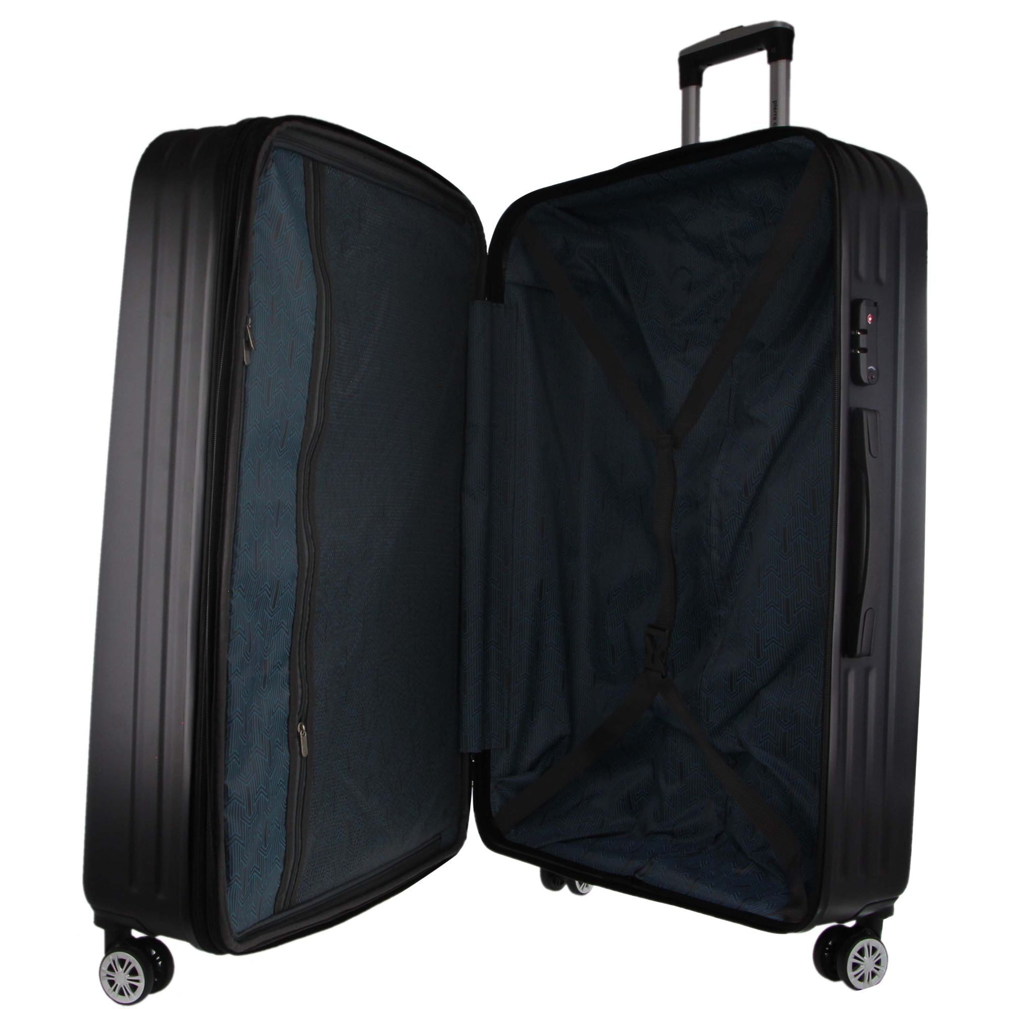 Hard Shell Cases Pierre Cardin 80cm LARGE Hard Shell Case Travel Czarne | LWYZF-0648