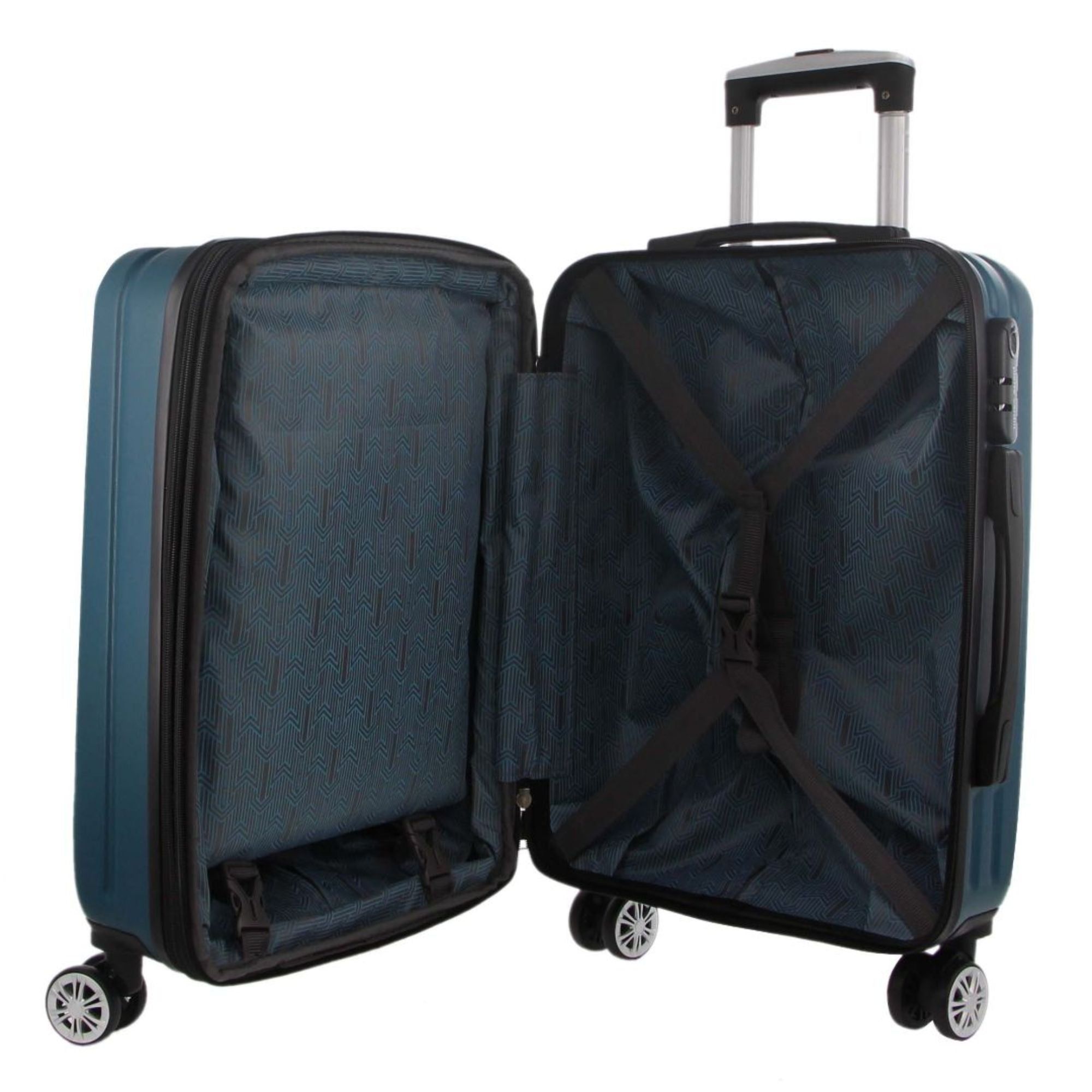 Hard Shell Cases Pierre Cardin 80cm LARGE Hard Shell Case Travel Turkusowe | JWCLO-0431