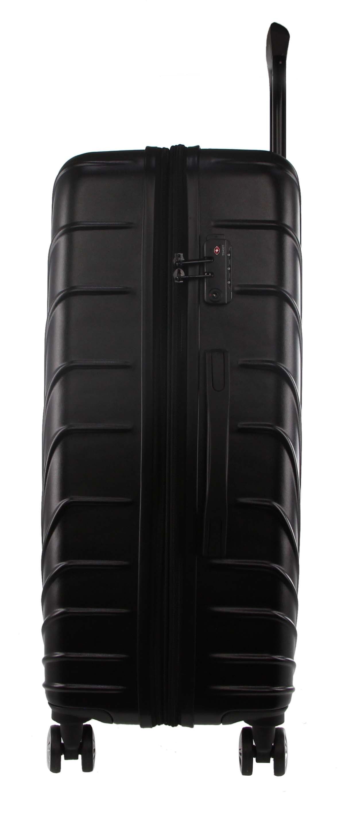 Hard Shell Cases Pierre Cardin Hard Shell 3-Piece Luggage Set Travel Czarne | GCMRE-3602
